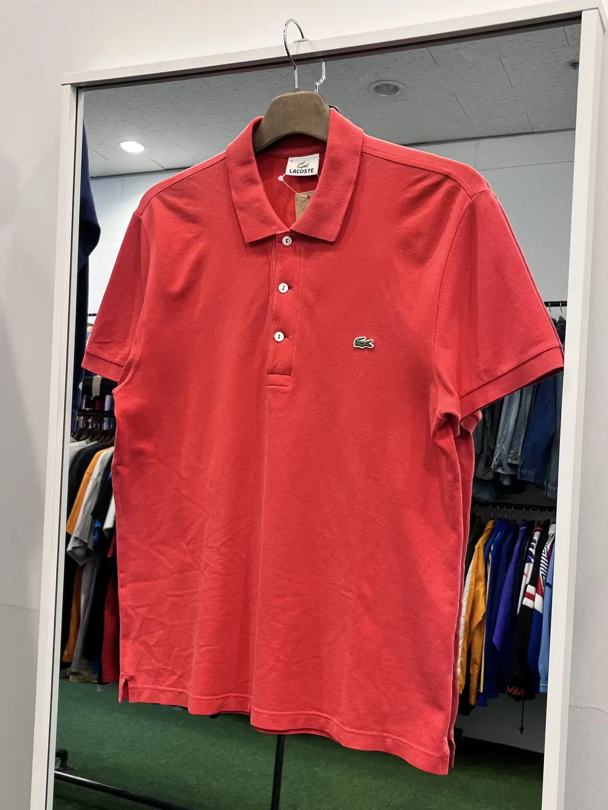 Lacoste 라코스테 카라티 pk 반팔 티셔츠 (red)